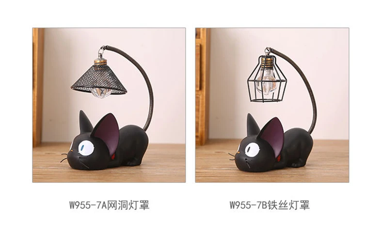 Творческий Романтический животных кошка смолы ночник Ремесла настольные украшения Led ночник детский студентов присутствует лампа для чтения