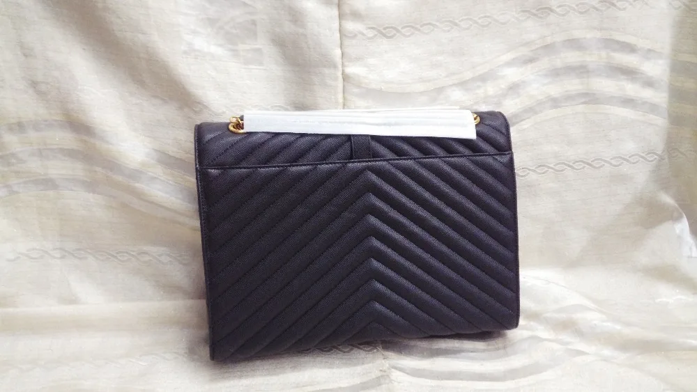 

2018 003 black 24cm import caviar Genuine leather Designer Luxury Brand fashion women's shoulder bags Real Shoot!