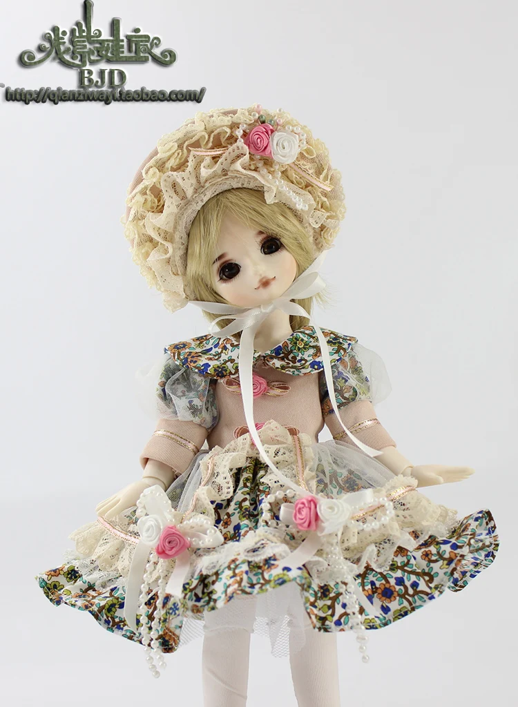 1/6 1/4 1/3 масштаб BJD аксессуары платье+ шляпа костюм для BJD/SD куклы, не включены куклы, обувь, парик и аксессуары 18D1563