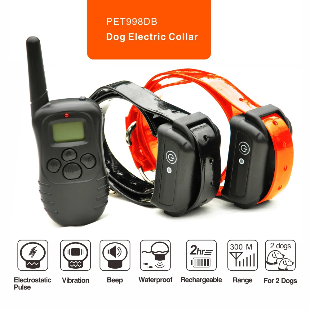 300M Remote Control Dog Electric Collar, Rechargeable and Waterproof