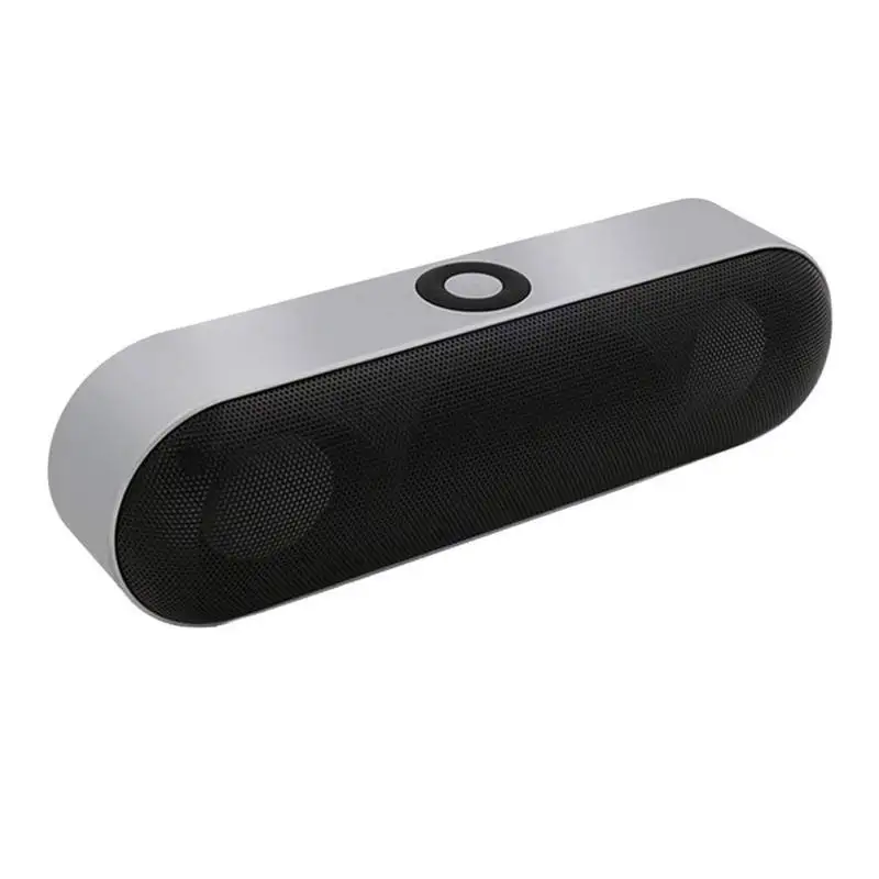 3D стерео звук Мини Bluetooth динамик NBY-18 портативный беспроводной динамик s музыка объемный поддержка AUX USB 32G TF - Цвет: Gray