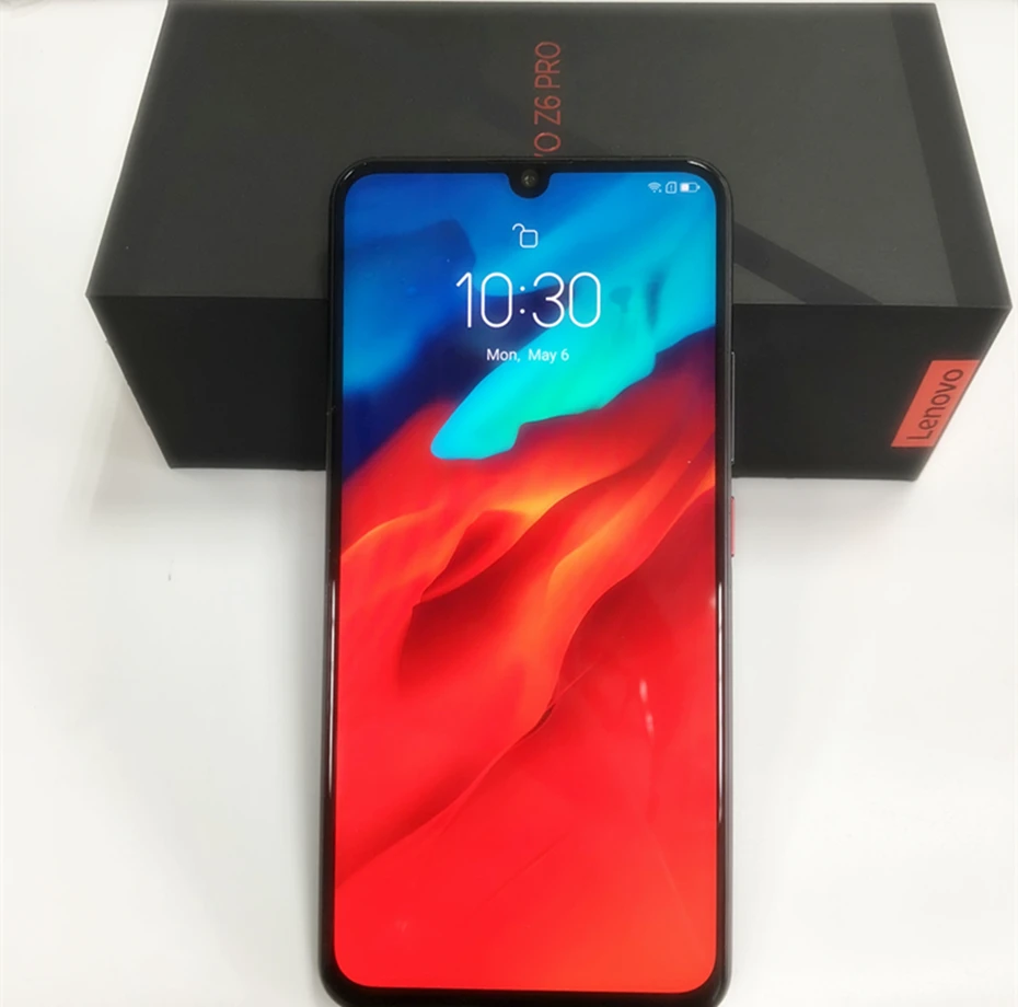 Lenovo Z6 Pro с глобальной прошивкой, 6 ГБ, 128 ГБ, Восьмиядерный процессор Snapdragon 855, дисплей 6,39 дюйма, 1080 P, смартфон с отпечатком пальца, задняя камера 48 МП, четыре камеры