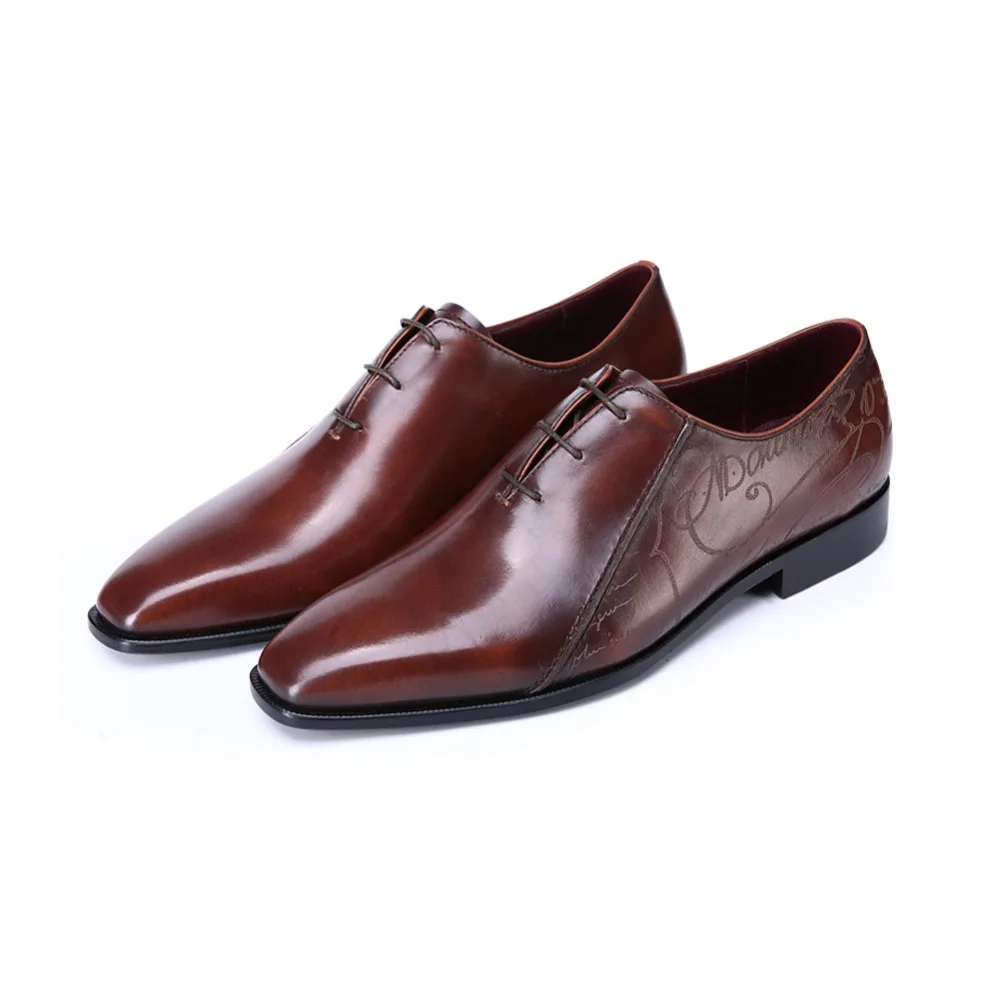 TERSE_Factory to customer service handmade leather mens shoes Italian genuine leather male oxfords shoes goodyear welted