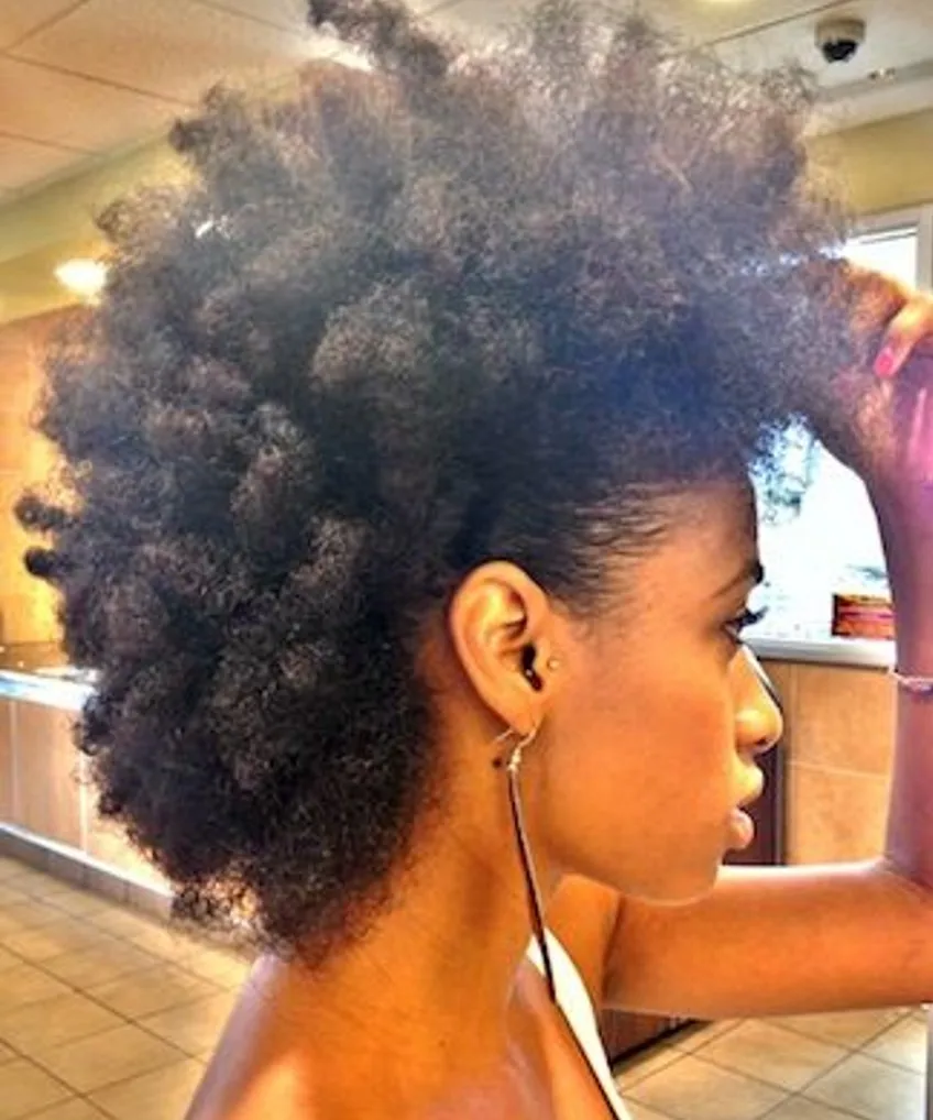 Short High Ponytails Clip In Afro Puff Curly Black Hair Brazilian  short-high-ponytails-clip-in-afro-puff-curly-black-hair-brazilian