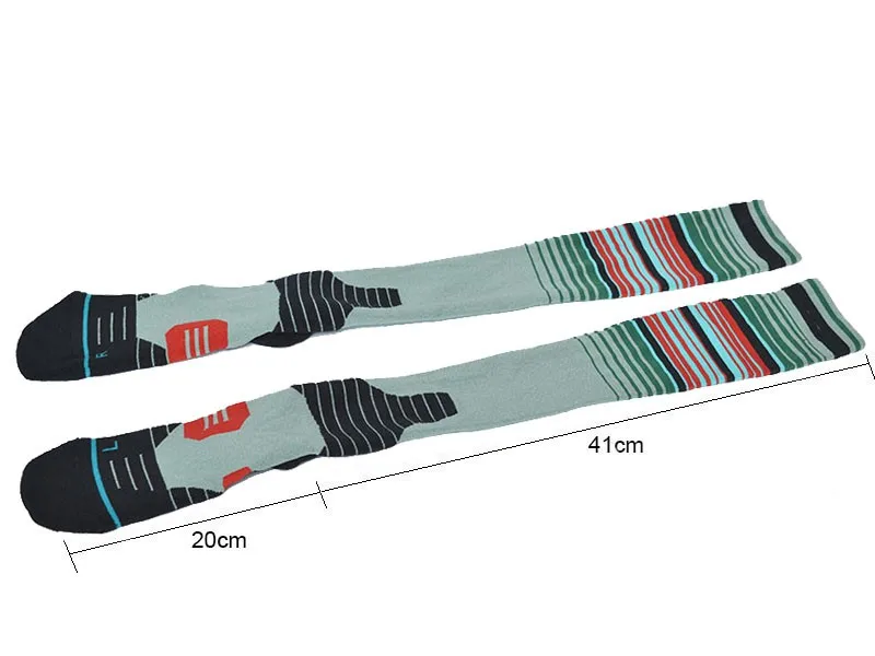Носки в полоску носки Цвет пик велосипедные носки Полотенца дно Coolmax компрессионный бег Лыжный Спорт Пеший туризм Носок с подогревом для Для мужчин и Для женщин