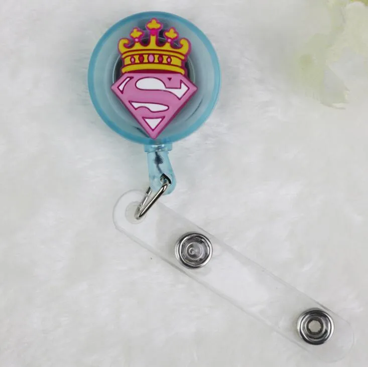 1pcs Cartoon Animals Retractable Badge Reel Student Nurse Horizontal type Exhibition ID Name Card Badge Holder Office Supplies