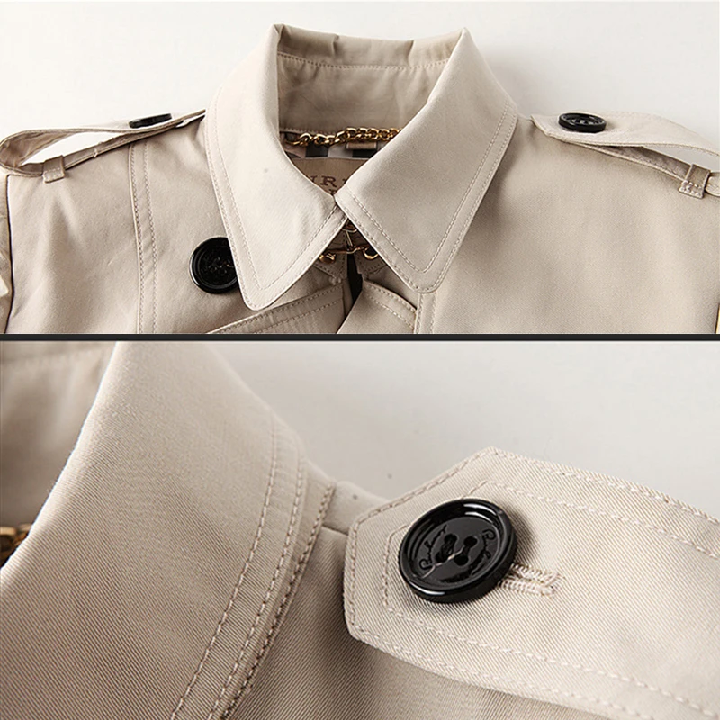 Taille Pour Abrigos D'hiver Automne Les Survêtement Mujer Boutonnage Femmes Double Grande Elegante Longue Burdully Manteau Tranchée Apricot OzxwdnIFqF