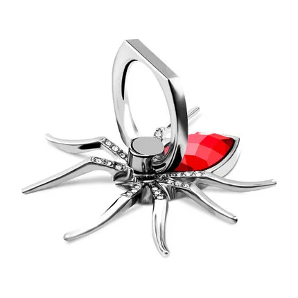 

New Mobile Phone Holder Stand Universal Luxury Metal Spider Bling Phone Ring Holder 360 Rotate Finger Ring Holder Stent Diamond