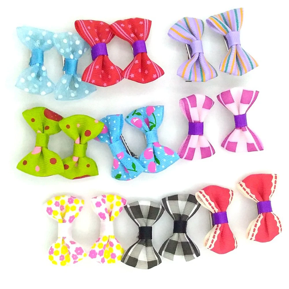 

Colorful Dog Bow Hairpins Hair Barrettes Children Accessories Cute Baby Girls Headwear Hair Clip For Small Dog Teddy Chihuahua