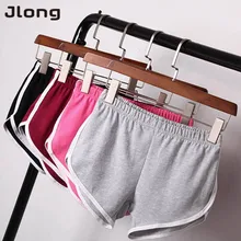 2017 Summer Street Fashion Shorts Women Elastic Waist Short Pants Women All-match Loose Solid Soft Cotton Casual Short Femme