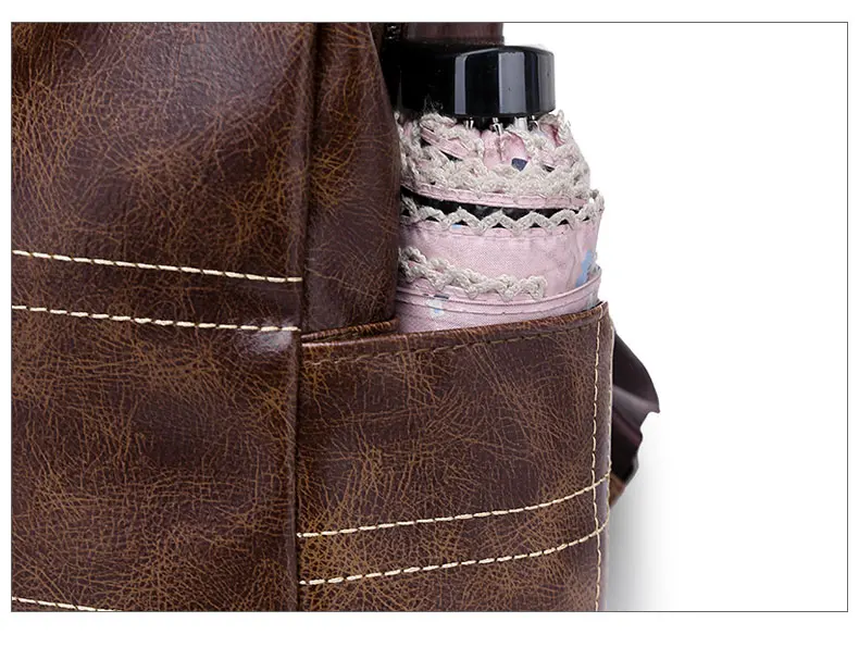 Женские винтажные рюкзаки, многофункциональный кожаный рюкзак высокого качества для девочек, большая женская сумка, школьные сумки через плечо XA266H