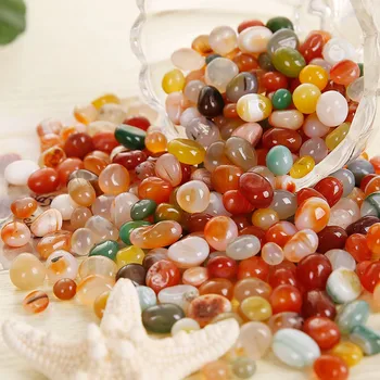 

500g Colorful natural pebbles stones Natural Cobblestone fish tank decoration aquarium accessories Gravel Landscape DIY Decor