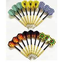 18 шт./лот 14 г металла медь покрытие Dart нержавеющая сталь иглы Дартс Совет пластик метательные дротики полета бросали игрушки набор