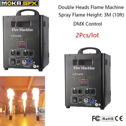 2 шт./лот глава пожарная машина DMX 512 пламя проекторы профессиональное оборудование для сцены DJ для сцена на вечеринках и шоу эффект