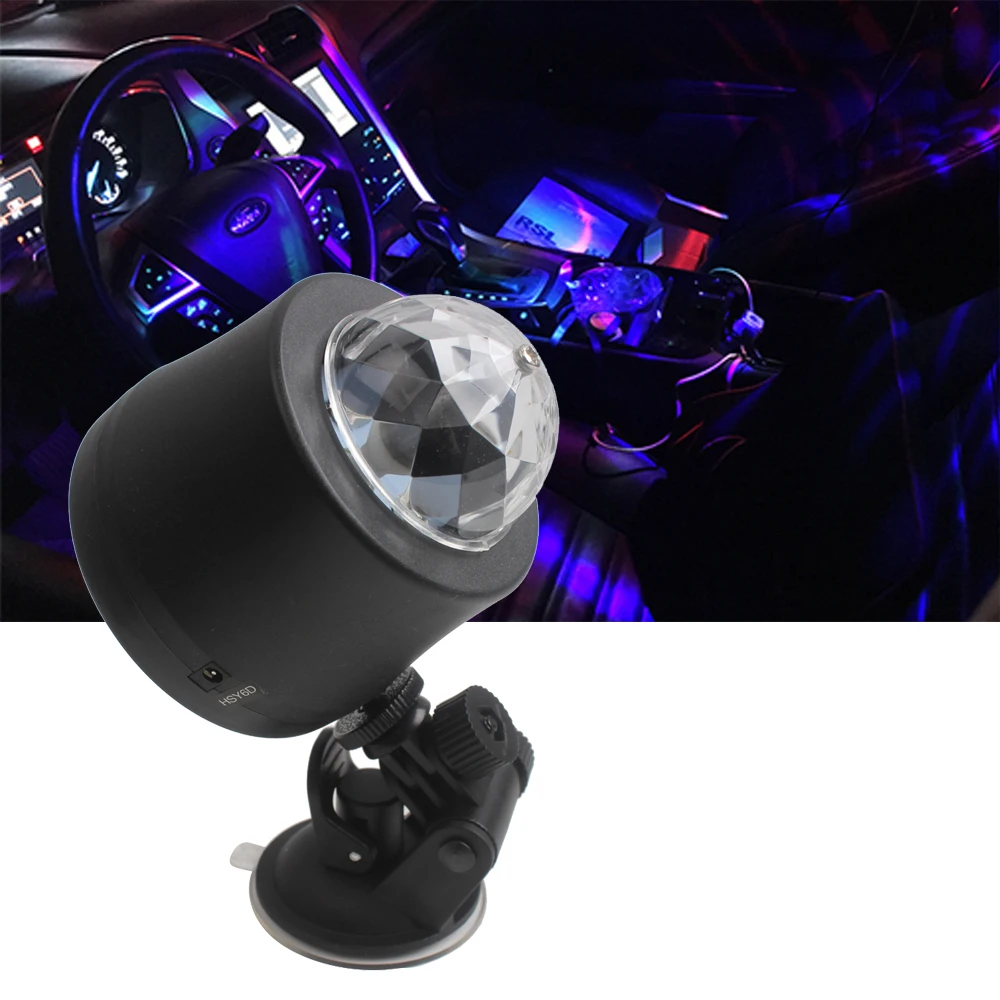 

Car-styling Atmosphere Lamp LED Music Light Car Pub DJ Disco Light RGB Light USB Plug Auto Decoration Lamps High Quality