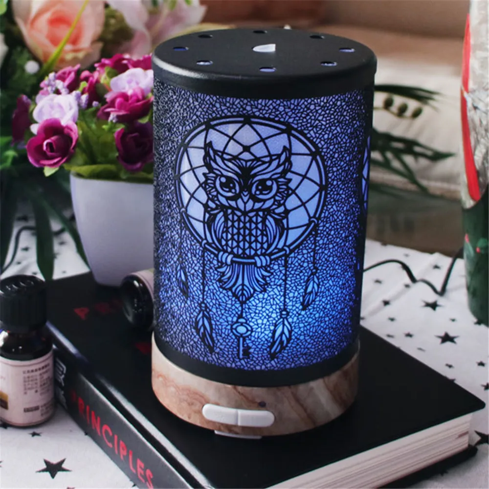 100ml Owl Pattern Electric Air Humidifier Ultrasonic Essential Oil