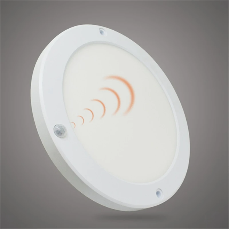 

Mising Ceiling Lamp AC 220-240V 18W Ultrathin Round LED PIR Ceiling Panel Light Dia. 22cm Infrared Induction Downlight