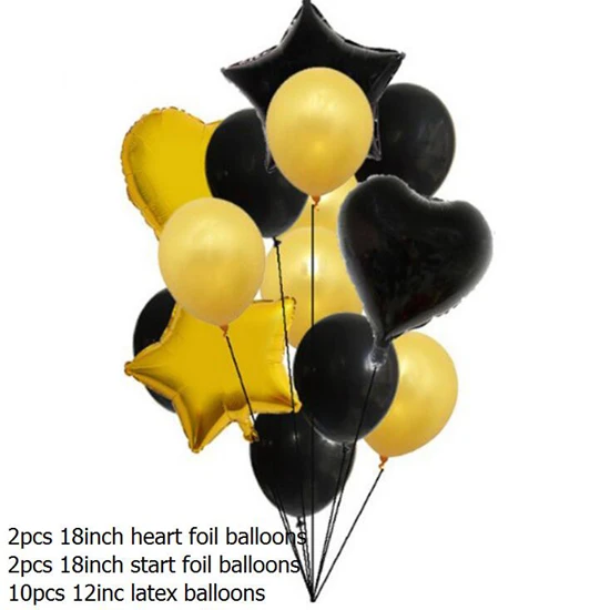 balloon 12 С днем рождения воздушные шары День рождения украшения Дети фольги шары из латекса баллоны Baloon прозрачные конфетти воздушные шары свадьба - Цвет: balloon 12