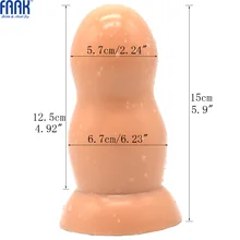 FAAK 2018 New Arrival Huge Anal Plug Silicone Anal Sex Toys for Women Big Dia Butt Plug Stopper Anal Dildo Expander