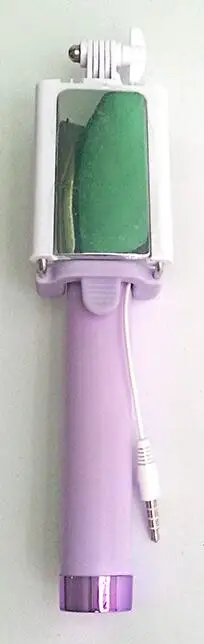 Для iPhone 6 5S Samsung зеркало заднего вида палка для селфи в сложенном виде Провода полюс палка для селфи штатив селфи Pau de пало Селфи рукоять - Цвет: ST04B Purple