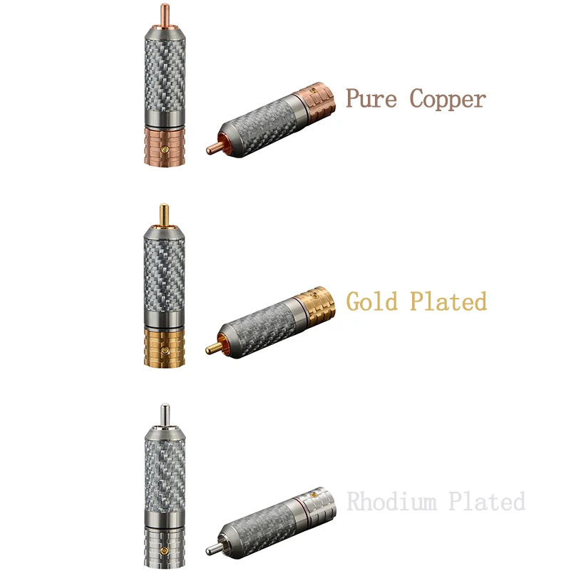 Выборг 4 шт. Hi End RCA штекер чистый Медь золото/родием доступны VR108 акустические клеммы