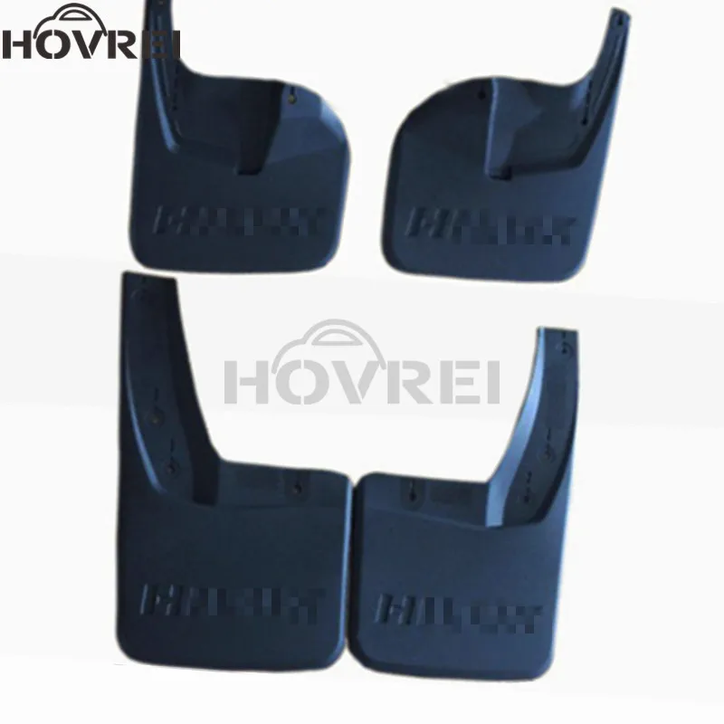 

Set of 4 Mud Flaps Splash Guards for Toyota Hilux AN120 AN130 2016 2015 Front Rear mudguards car styling
