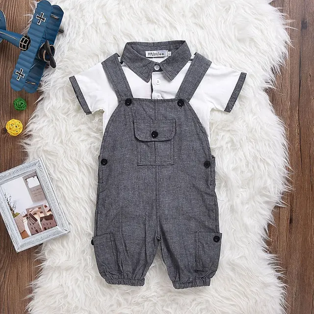 Newborn Boy Summer Clothing Set Fashion Outerwear Infant Baby Suit T
