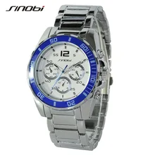 SINOBI Luxury Top Brand Men’s Boy Military Dress JAPAN Quartz Steel Watches Casual Clock Wristwatch Relogio Masculino Male K74