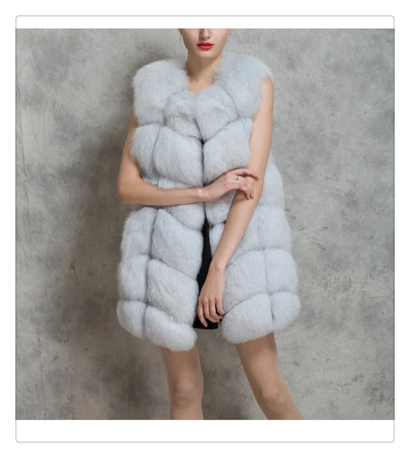 Haining fur of Europe and the United States new imported imitation fur fox fur vest mink coat (3)
