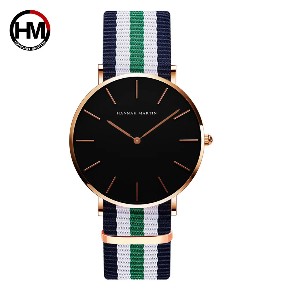 Relogio Masculino мужские часы лучший бренд класса люкс Мужские кварцевые наручные часы 40 мм Япония Move Мужские t HANNAH Martin reloj часы - Цвет: CH02-F3