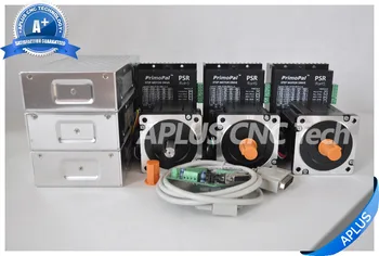 

3-Axis NEMA 34 Key Shaft Stepper Motor 920oz-in & Driver PSR8078 & 48V Power Supply Kit