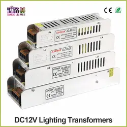 DC12V 60 Вт 120 Вт 180 Вт 200 Вт 240 Вт 360 Вт 400 Вт 5/10/15/16/20/30/33A светодио дный драйвер Мощность адаптер Освещение трансформаторы для RGB светодио дный