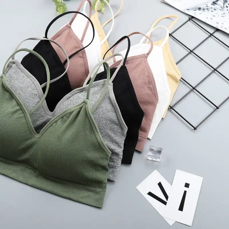 SVOKOR Push Up Solid Bra Elastic Gathering Bralette Summer Anti light Korean Style Wild Bra Tube Top Sexy Seamless Wire free Bra|Bras| - AliExpress