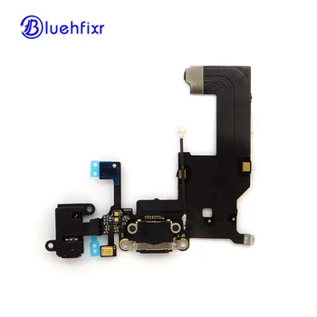 

10 PCS/LOT Charging Port Flex Cable For iPhone 5 Charger USB Dock Connector with Headphone Jack Mic Antenna Cable Replacement