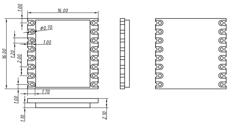 2 шт./лот LoRa1280 большой диапазон LoRa 2,4G модуль SX1280 чип 2,4 ГГц RF беспроводной приемопередатчик