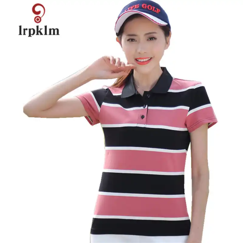 women's plus size cotton polo shirts