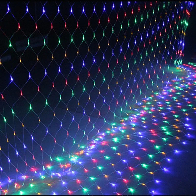 

6X4M 3X2M Led Net Lights 110V 220V Wedding Decoration Christmas Fairy String Light Holiday Festival Multi Outdoor Garden Lamp