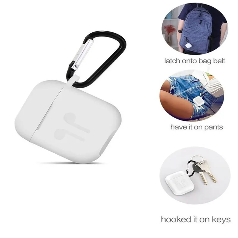 Силиконовый чехол Smochm для Airpods противоударный Bluetooth беспроводной защита