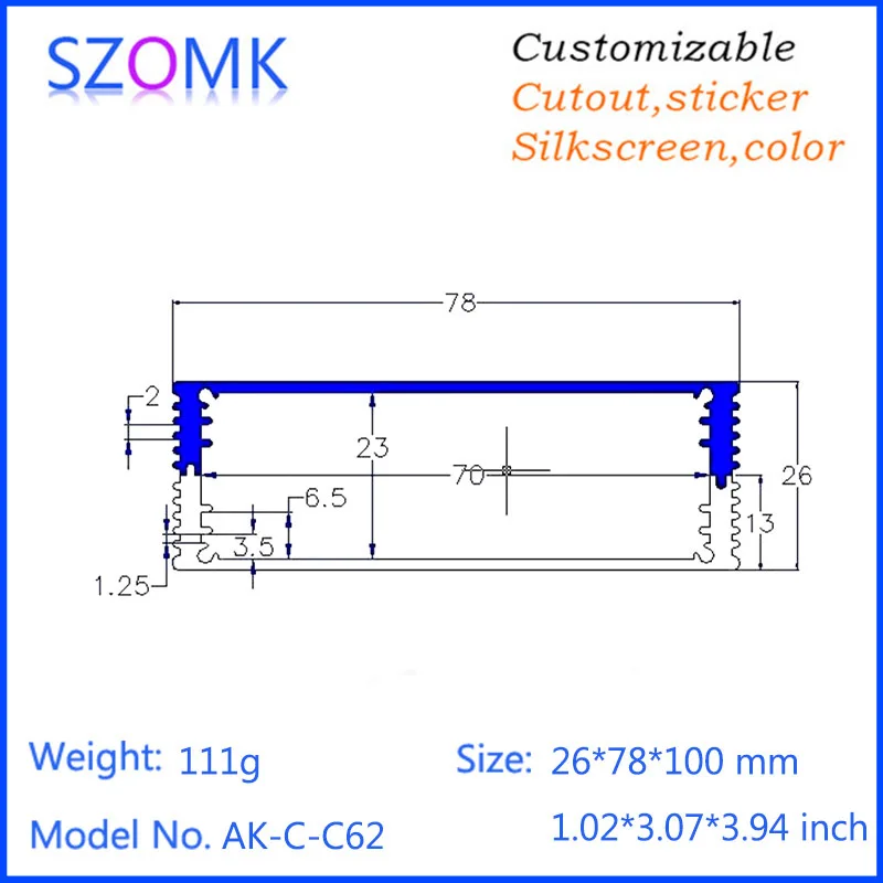 szomk aluminum box for electronic project aluminum extrusion case anodized aluminum enclosure case junction ox extruded aluminum project box   (4).jpg