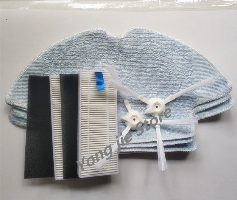 

5pcs mop cloth + 2pcs side brush + 2pcs filter for 360 s6 Vacuum cleaner