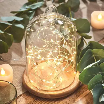 

Eternal Flower Glass Cover Manual DIY Aromatherapy Candle Dust Cover Craft Transparent Glass Cover Gift Of Love