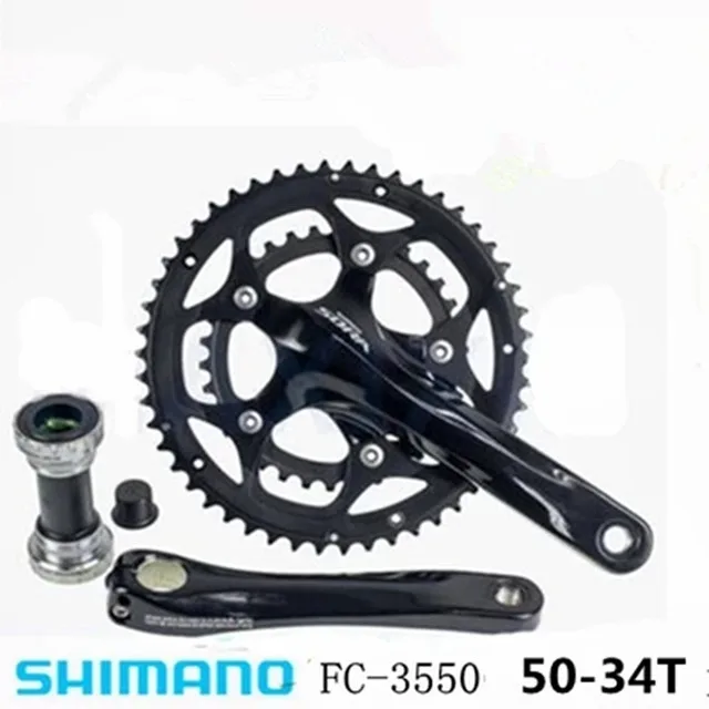 SHIMANO SORA FC-3550 зуб пластина два шоссейного велосипеда полый один зуб пластина 18 скоростей 50-34 т и BB 170 мм/165 мм
