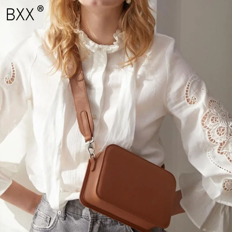 

[BXX] 2019 New Women Handbags Fashion Simple All-match Flap Vintage Version Crossbody Bag Shoulder Bag Woman Messenger Bag OE523