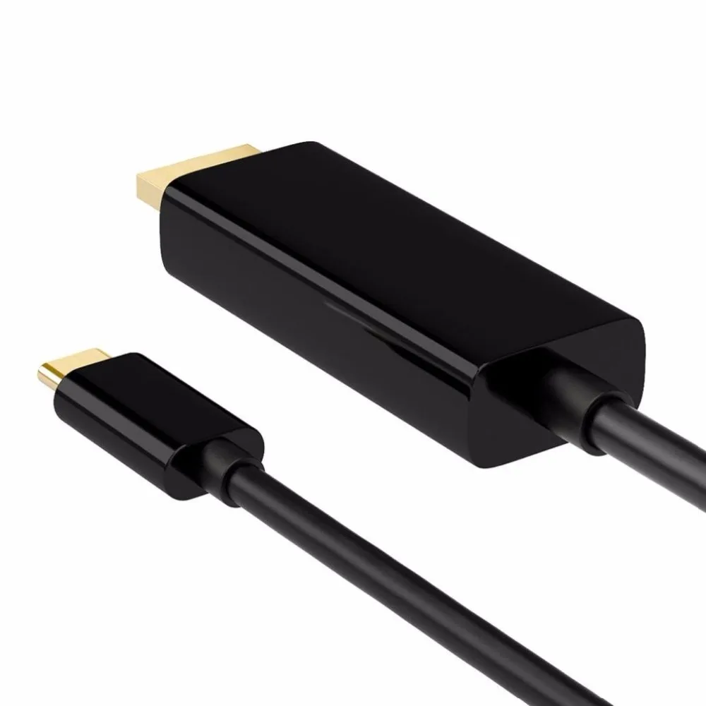 Кабель адаптер BESIUNI USBC с Type C на HDMI 4K HDTV золотой USB 3 1 раньше hdmi для MacBook ChromeBook Pixel Huawei
