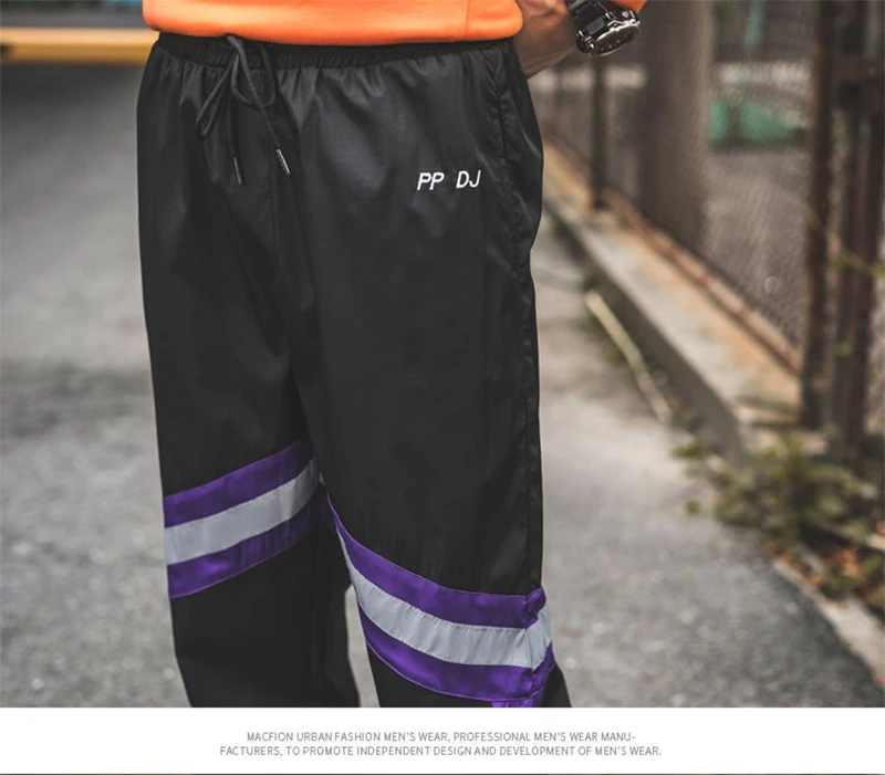 Loose Hip Hop Cargo Pants Men Camouflage Patchwork Harem Mens Trousers Streetwear  (65)