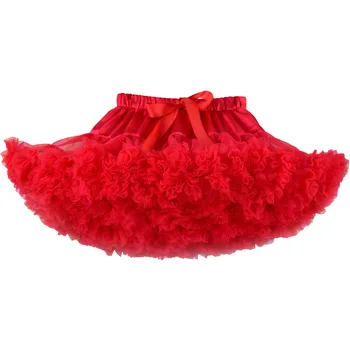 2019 Girls Tutu Skirt Fluffy red Kids Baby Girl Clothes vetement enfant fille Jupe Tutu Skirts Saias tutu falda infantil menina 1