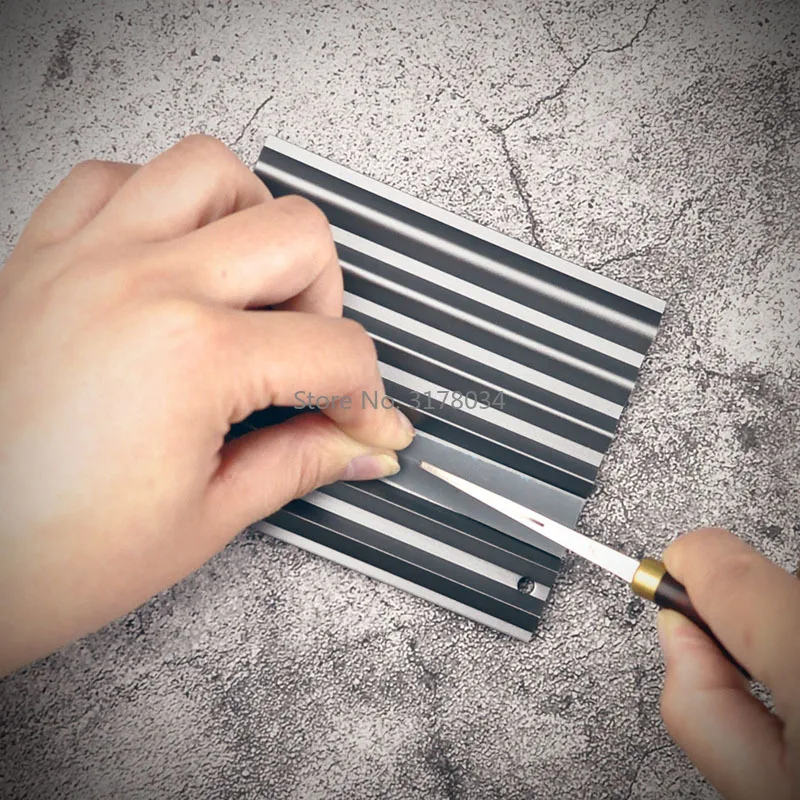 

DIY leather edge skiving beveler knife polish grind for Sharpening Knife Wide Shovel Cutting Leather Thinner Edge Skiving Tool