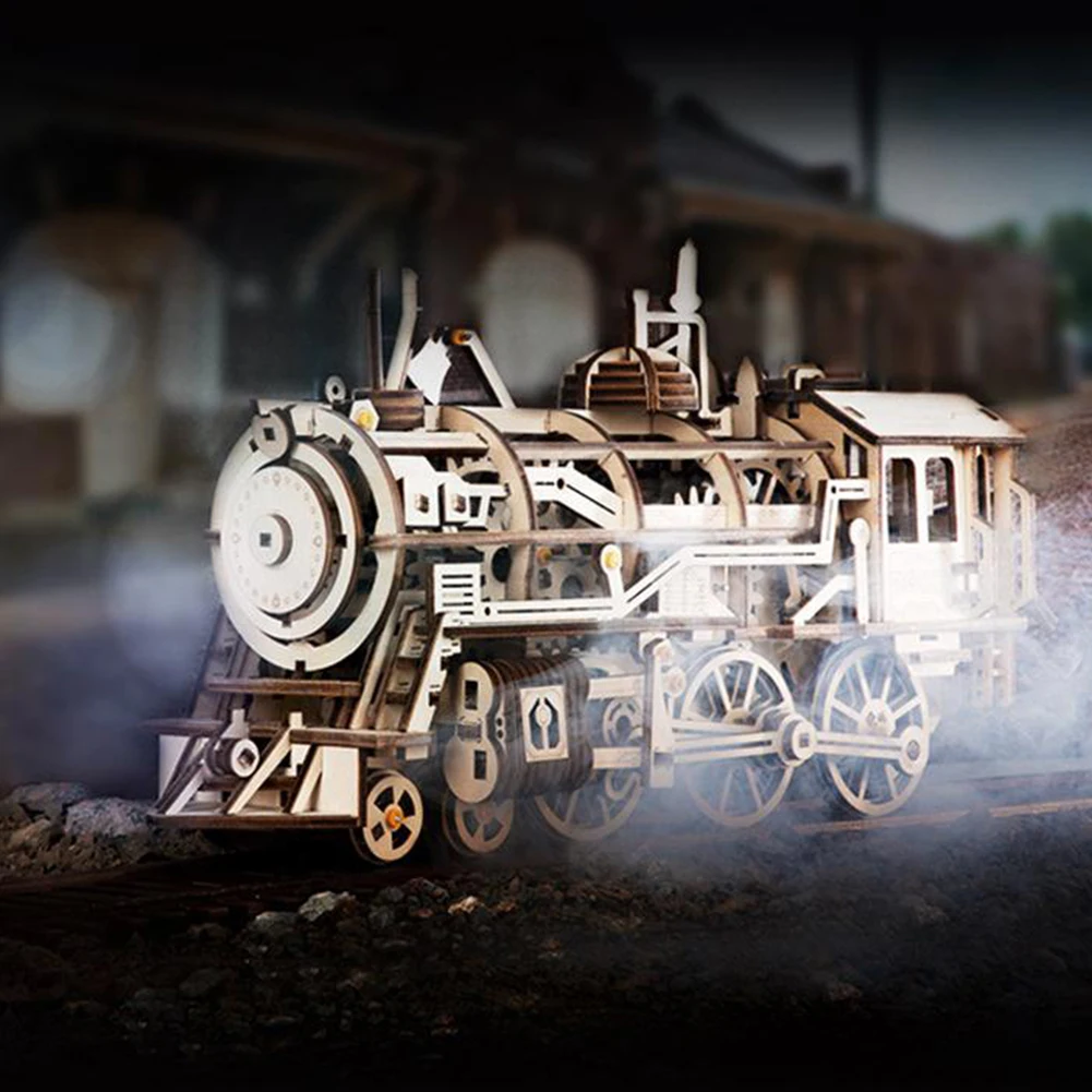 Quebra-cabeça de Madeira Cartão de Madeira Gear Drive Mecânica Modelo Kits Montagem Blocos Crianças Inteligência Desenvolvimento Brinquedos Presente Diy 2 Cheap Blocos de madeira