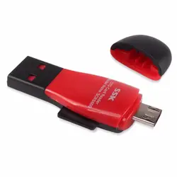 ССК SCRS600 Micro-SD Card Reader с OTG Функция двойного назначения Card Reader Адаптер для телефона Android для компьютер Планшетные ПК