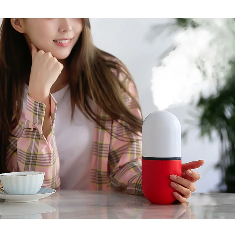 

TOLOYO 650ml Large Capacity Humidifier Creative Capsule Shape No Nois Mini USB Humidifier Air Purifier with LED Night light 21